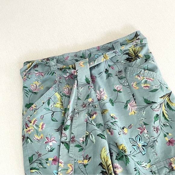 ANTHROPOLOGIE Victoria Floral Cargo Pants with Removable Belt - Picture 5 of 16